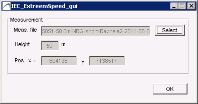 Extreme wind GUI