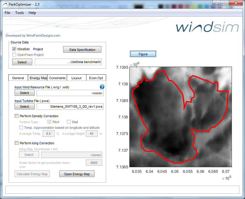 ParkOptimizer main window